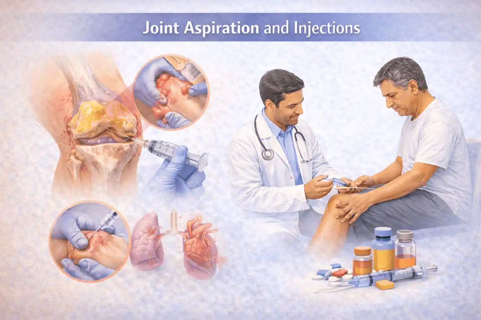 Joint aspiration and injections